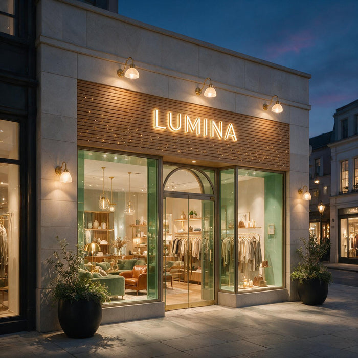 Boutique enseigne lumineuse