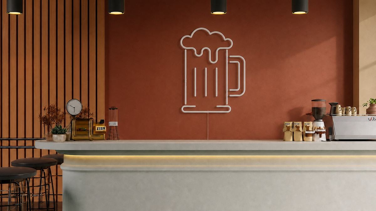 Néon Bière éteint