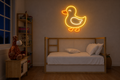 Néon Canard allumé
