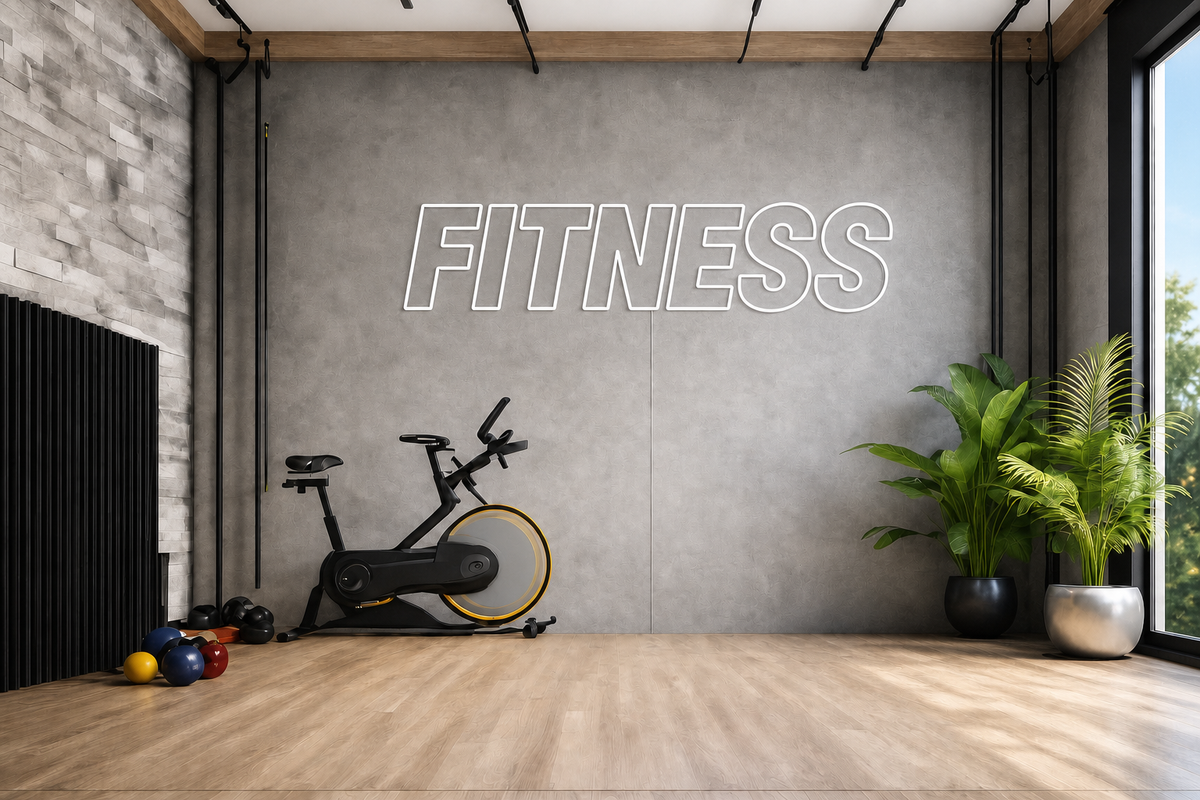 Néon Fitness éteint