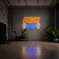 Néon Fitness Gym allumé