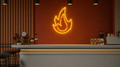 Néon Flamme allumé
