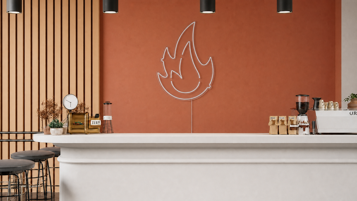 Néon Flamme éteint