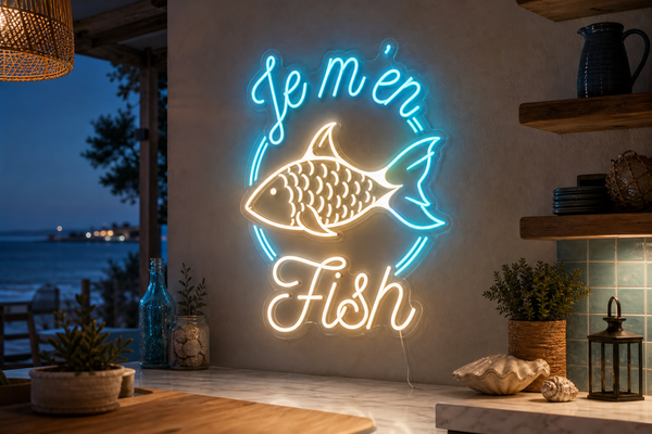 Néon LED Je m'en fish