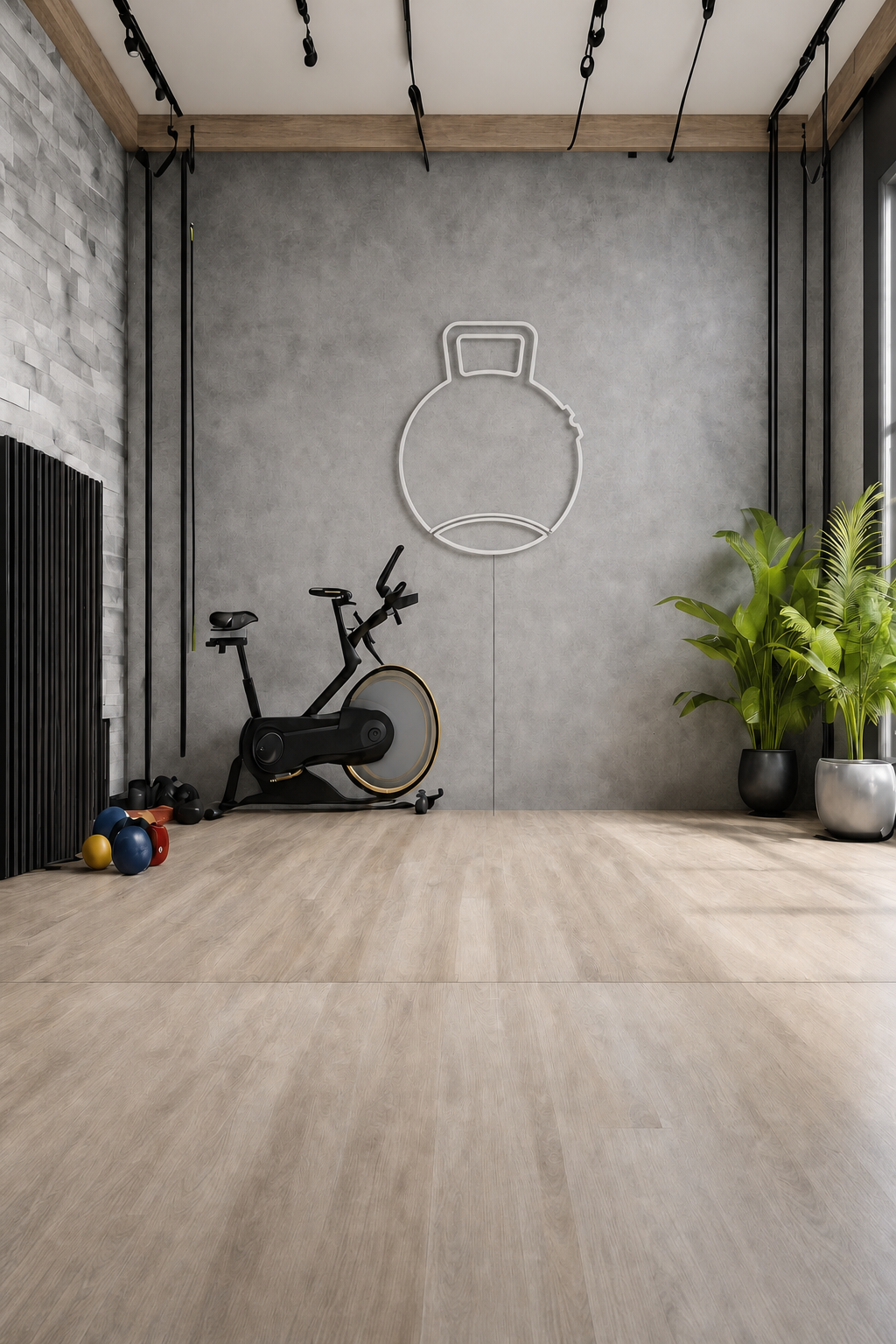 Néon LED Kettlebell éteint