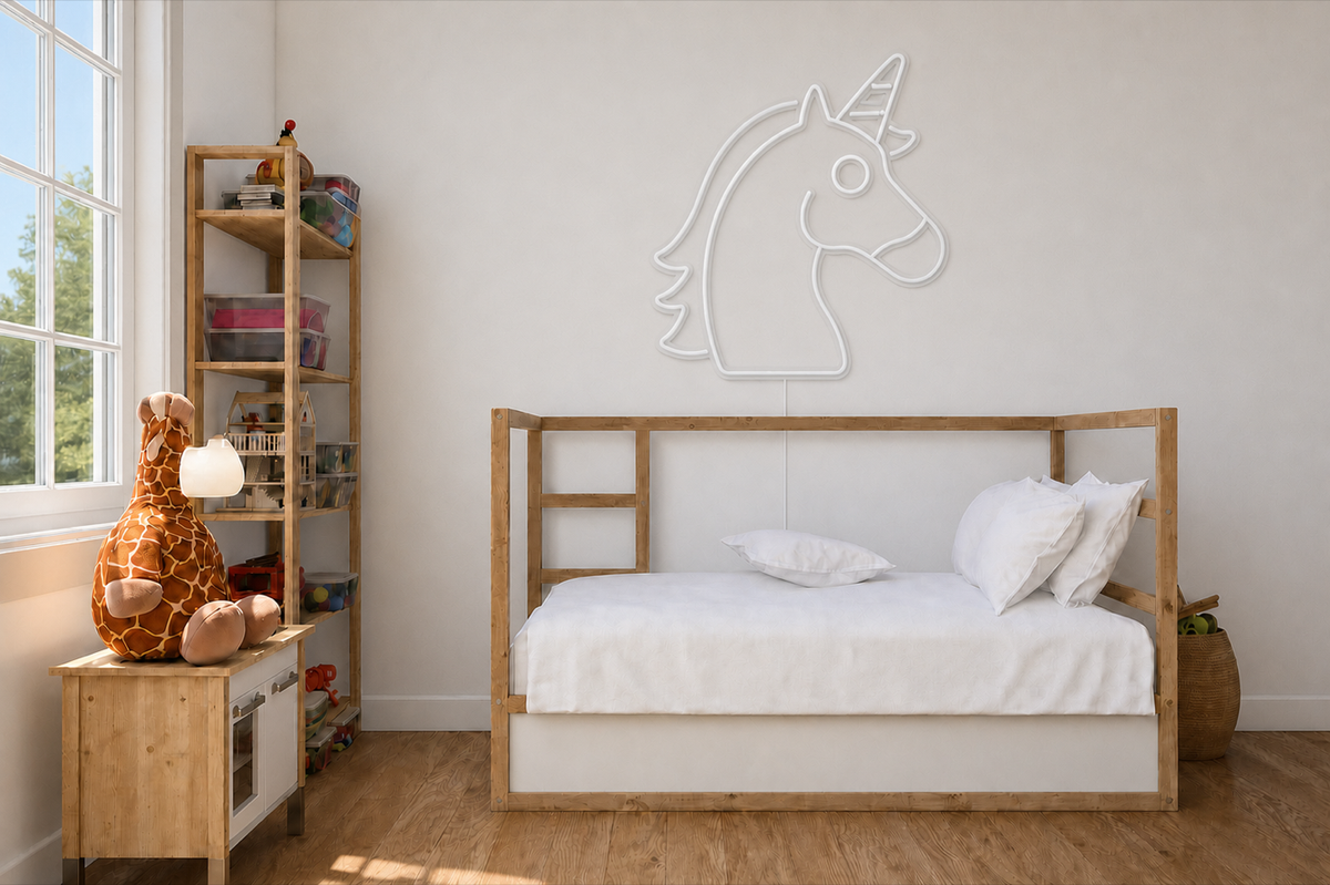 Néon Licorne éteint