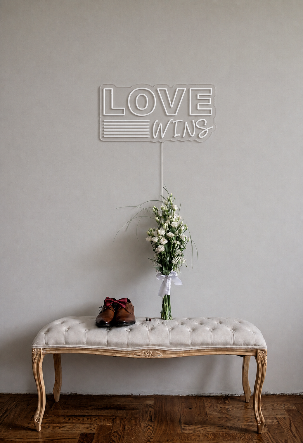 Néon Love Wins éteint