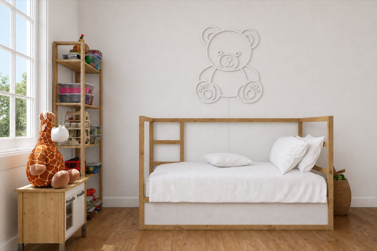 Néon Ours en peluche éteint