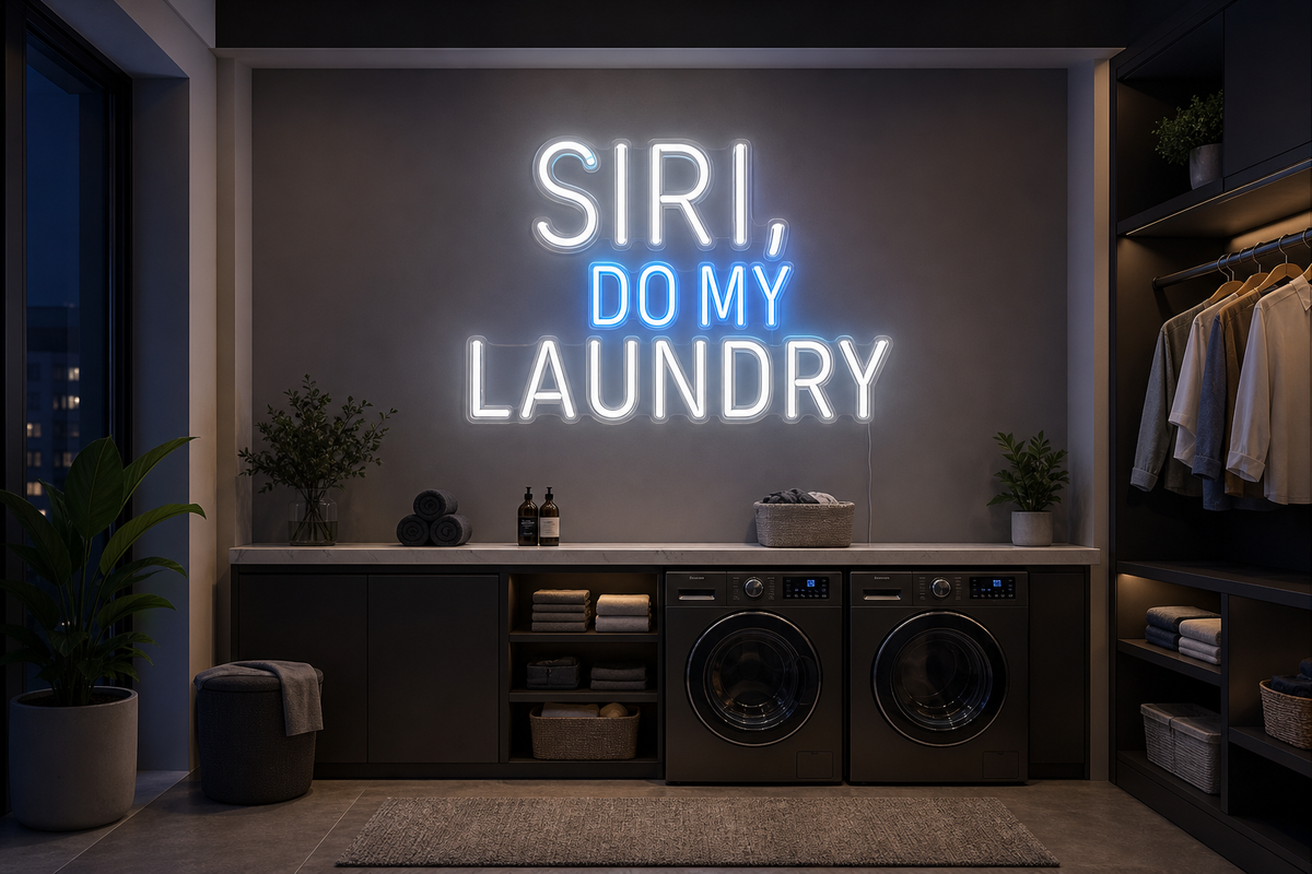 Néon LED Siri Do My Laundry