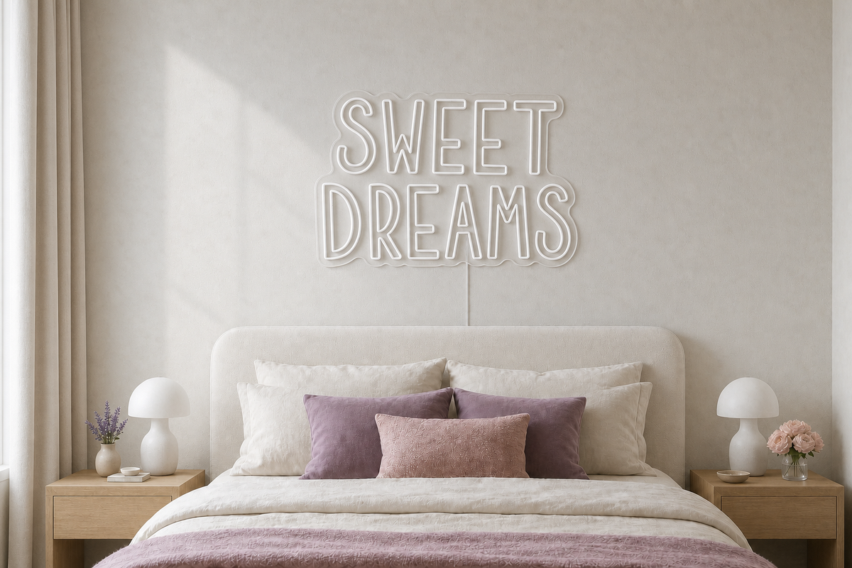 Néon LED Sweet Dreams éteint