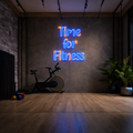 Néon Time for Fitness allumé