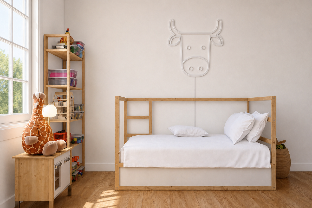 Néon Vache éteint