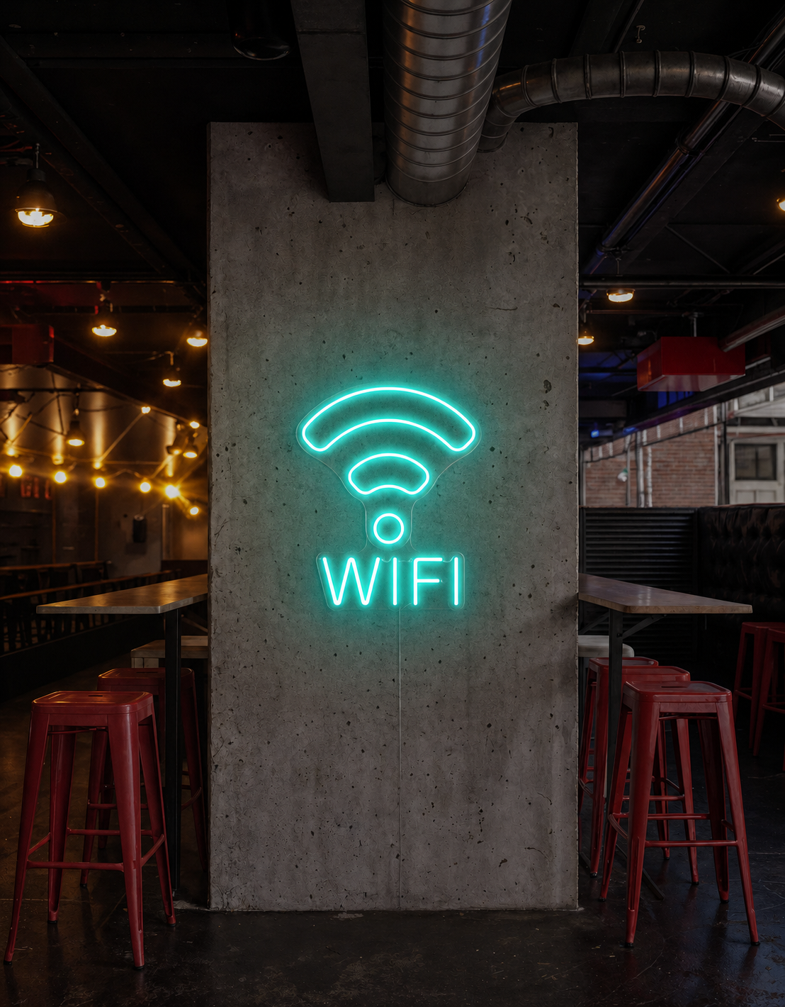 Néon Wifi allumé