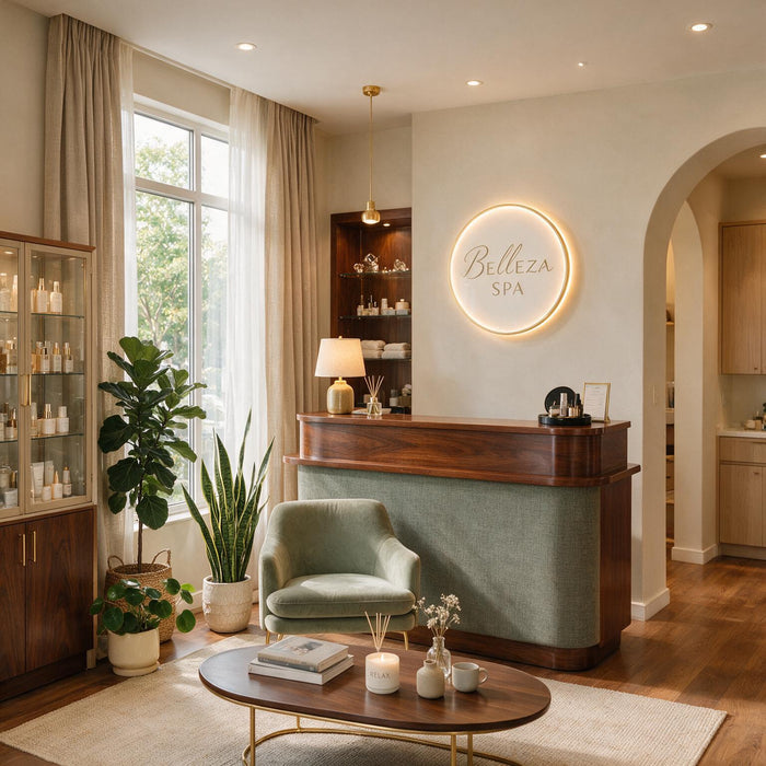 Salon plaque lumineuse