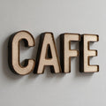 Enseigne lettres perforées LED